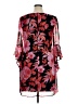 Connected Apparel 100% Polyester Floral Red Cocktail Dress Size 14 - photo 2