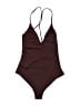 H&M Solid Brown One Piece Swimsuit Size 8 - photo 1