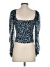 Zara Blue 3/4 Sleeve Blouse Size S - photo 2