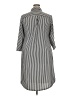 Mlle Gabrielle Stripes Silver Casual Dress Size 2X - photo 2