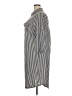 Mlle Gabrielle Stripes Silver Casual Dress Size 2X - photo 5