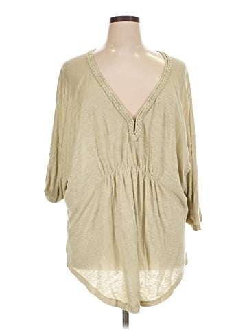 Wrap 3/4 Sleeve Blouse (view 1)