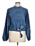 Sanctuary Blue Long Sleeve Blouse Size L - photo 1