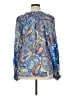 Hale Bob Paisley Blue Long Sleeve Blouse Size XL - photo 2