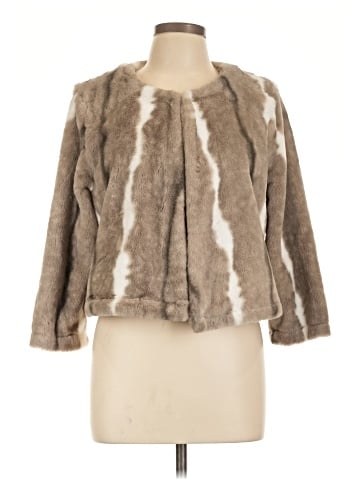 Nina Leonard Faux Fur Jacket (view 1)