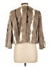 Nina Leonard 100% Polyester Animal Print Brown Faux Fur Jacket Size L - photo 2
