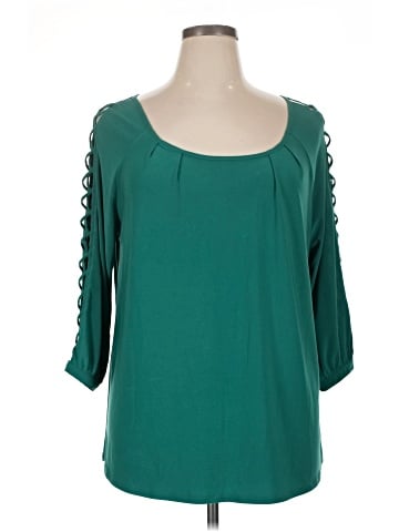 Always Indigo 3/4 Sleeve T-Shirt (view 1)