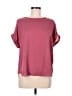Maurices 100% Polyester Burgundy Short Sleeve Top Size M - photo 1