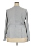 Lands' End 100% Polyester Gray Long Sleeve Blouse Size 18 - photo 2