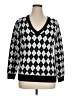 Torrid Argyle Black Pullover Sweater Size 1X Plus (1) - photo 1