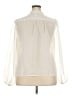 Lands' End 100% Polyester Ivory Long Sleeve Blouse Size 18 - photo 2