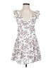 Francesca's 100% Polyester Floral White Casual Dress Size XS - photo 1