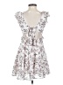 Francesca's 100% Polyester Floral White Casual Dress Size XS - photo 2