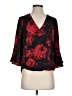 BCX 100% Polyester Red 3/4 Sleeve Blouse Size S - photo 1