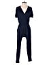 Loveappella Solid Blue Jumpsuit Size S (petite) - photo 1