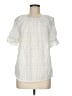 Universal Thread 100% Cotton White Short Sleeve Blouse Size M - photo 1