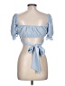 Better be 100% Polyester Blue Short Sleeve Top Size M - photo 2