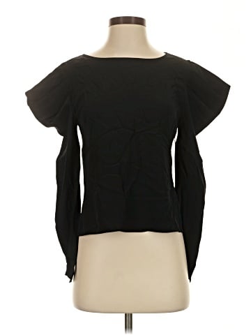 Cuyana 3/4 Sleeve Silk Top (view 1)