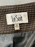 Le Suit 100% Polyester Chevron-herringbone Black Formal Skirt Size 16 - photo 4