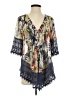 Coldwater Creek 100% Silk Blue Vest Size S - photo 1