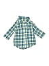 Carter's 100% Cotton Plaid Blue Long Sleeve Button-Down Shirt 0-3 MO / 3 MO - photo 1