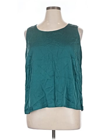 Citron Sleeveless Silk Top (view 1)