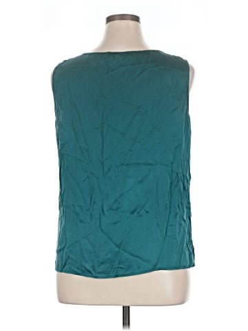Citron Sleeveless Silk Top (view 2)