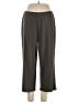 Joan Vass Solid Gray Casual Pants Size L - photo 1