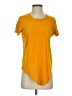Madewell 100% Cotton Yellow Knot-Front Tee Size S - photo 1