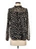 Ann Taylor LOFT Polka Dots Black Long Sleeve Blouse Size S - photo 1