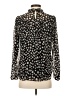 Ann Taylor LOFT Polka Dots Black Long Sleeve Blouse Size S - photo 2