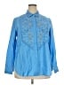 Kobi Halperin Blue Long Sleeve Blouse Size 2X (estimated) - photo 1