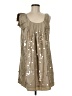 Ryu Stars Tan Casual Dress Size M - photo 1