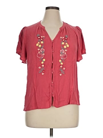 Maurices Short Sleeve Blouse (view 1)