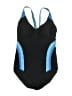 Lands' End 100% Polyester Color Block Blue One Piece Swimsuit Size 14 - photo 1