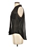E&M Collection Black Sleeveless Button-Down Shirt Size S - photo 5