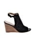 Lucky Brand 100% Leather Black Wedges Size 9 - photo 1