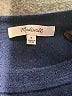 Madewell 100% Merino Blue 3/4 Sleeve Turtleneck Size S - photo 7