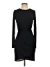BCBGeneration 100% Polyester Solid Black Cocktail Dress Size 4 - photo 1
