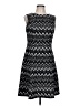 AGB 100% Polyurethane Chevron-herringbone Black Cocktail Dress Size 12 - photo 1