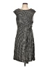 212 Collection Houndstooth Black Casual Dress Size L - photo 1