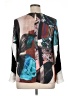 Clover Canyon 100% Polyester Graphic Multi Color Black Long Sleeve Blouse Size XL - photo 2