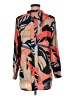 Vince Camuto Print Orange Long Sleeve Blouse Size M - photo 2