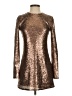 Reformation 100% Polyester Metallic Brown Cocktail Dress Size XS - photo 1