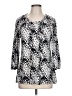Style&Co Silver 3/4 Sleeve Blouse Size L - photo 1
