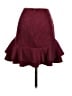Aqua Solid Burgundy Formal Skirt Size XS - photo 2