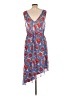 RACHEL Rachel Roy 100% Polyester Print Blue Casual Dress Size L - photo 2