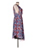 RACHEL Rachel Roy 100% Polyester Print Blue Casual Dress Size L - photo 4