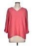 Chico's 100% Polyester Pink 3/4 Sleeve Top Size Lg (2) - photo 1