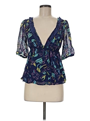 Yumi Kim Short Sleeve Silk Top (view 1)